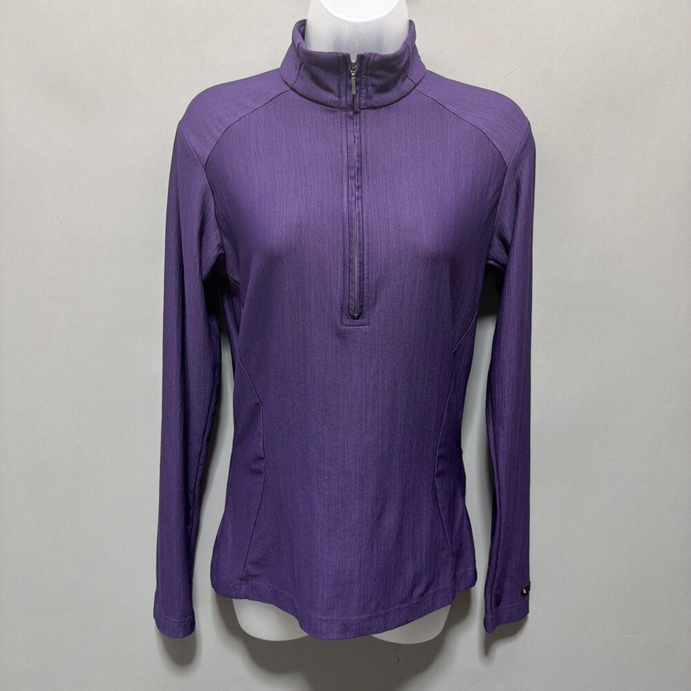 SPYDER Size 8 Womens Purple 1/2 Zip Freestyle Athletic Pullover
